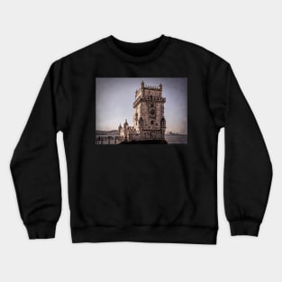 Queuing For The Belém Tower Lisbon Crewneck Sweatshirt